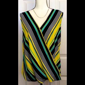 Chenault cross front blouse.